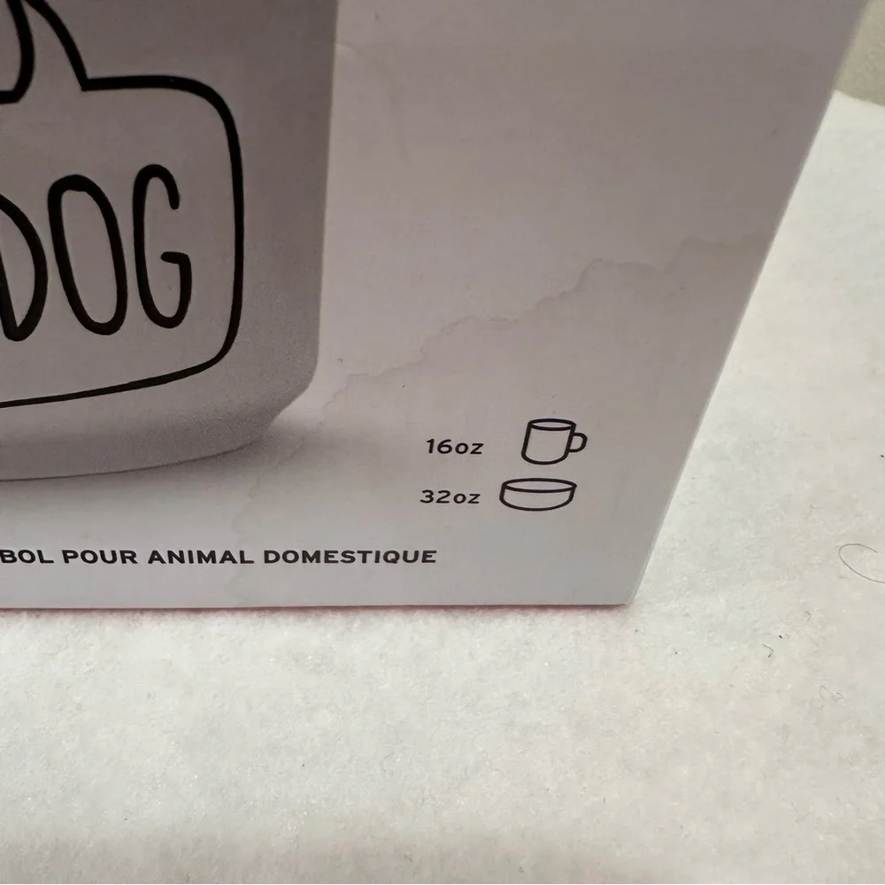 Dog Mug and Bowl Set - White